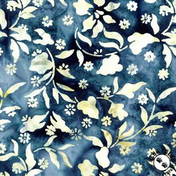 Riley Blake Designs Expressions Batiks Victorian Garden Denim Bijou