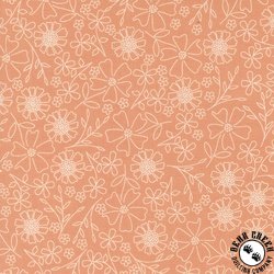 Moda In The Garden Sketch Coral Moda In The Garden Sketch Coral