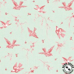 Maywood Studio Birdsong Birds Light Green/Pink