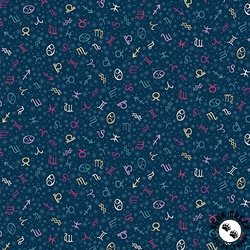 Andover Fabrics Luna Zodiac Blue Andover Fabrics Luna Zodiac Blue