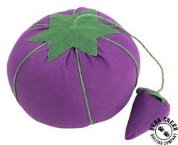 Dritz Tomato Pin Cushion with Emery Sharpener - PURPLE Dritz Tomato Pin Cushion with Emery Sharpener - PURPLE