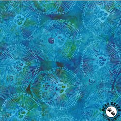 Hoffman Fabrics Jelly Fish Batiks Abstract Sea Texture Reef