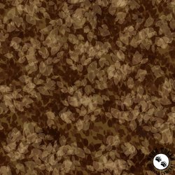 P&B Textiles Fall Friends Tonal Leaf Blender Brown