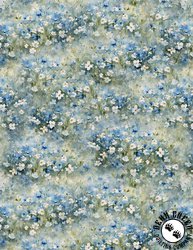 Wilmington Prints Blue Harmony Floral Field Multi