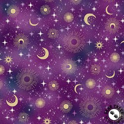 Andover Fabrics Luna Constellation Purple