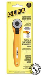 Olfa 28mm Rotary Cutter - Yellow Olfa 28mm Rotary Cutter - Yellow