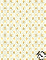 Wilmington Prints Patch of Sunshine Floral and Dot White Wilmington Prints Patch of Sunshine Floral and Dot White