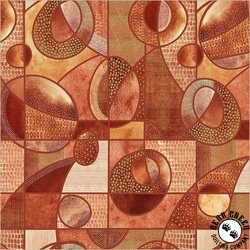 Windham Fabrics Flora and Form Orbit Terracotta Windham Fabrics Flora and Form Orbit Terracotta
