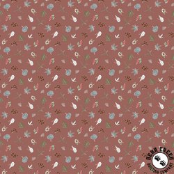 Figo Fabrics Trek Botanical Rust