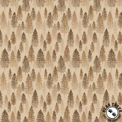 Riley Blake Designs Pine Grove Trees Putty Riley Blake Designs Pine Grove Trees Putty