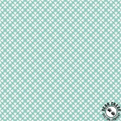 Riley Blake Designs You and Me Hearts Grid Aqua