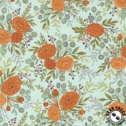Moda I Love Fall Most of All Fall Floral Aqua