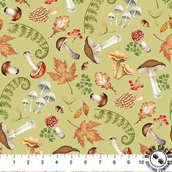 Northcott Wild Harvest Forest Finds Green Northcott Wild Harvest Forest Finds Green