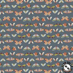 Windham Fabrics Under the Canopy Moonlit Moths Slate