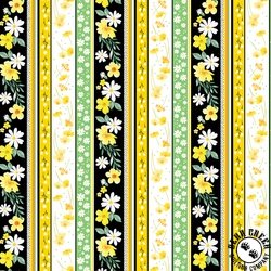 Benartex Delightful Daisies Stripe Multi Benartex Delightful Daisies Stripe Multi