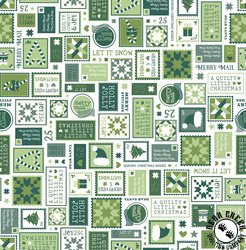 Maywood Studio Kimberbell A Quilty Little Christmas Letters Green
