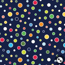 Benartex Rainforest Glow Glowing Dots Navy Benartex Rainforest Glow Glowing Dots Navy