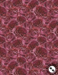 Wilmington Prints Crimson Blooms Tonal Florals Red