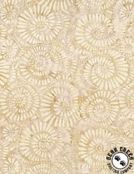 Wilmington Prints Forest Trails Batiks Swirly Seeds Light Tan