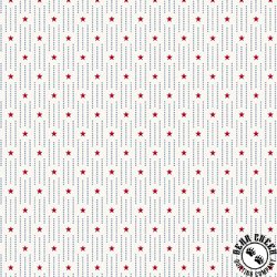 Andover Fabrics Tradition Pin Dot Stripe White Andover Fabrics Tradition Pin Dot Stripe White