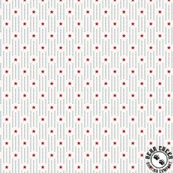 Andover Fabrics Tradition Pin Dot Stripe White