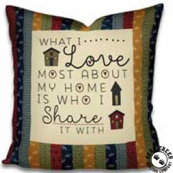 Bless This Home Free Pillow Patterns by Henry Glass & Co., Inc.