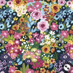Riley Blake Designs Morning Meadow Main Night Riley Blake Designs Morning Meadow Main Night