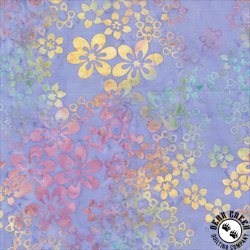 Anthology Fabrics Candy Blossom Star Garden Periwinkle