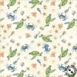 Windham Fabrics Ocean Life Undersea Life Ivory