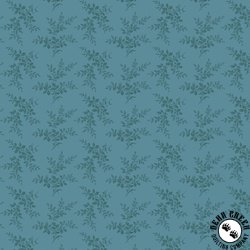 Marcus Fabrics Cottage Florals Sprig Blue