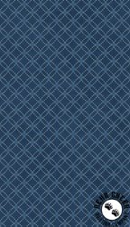 Maywood Studio Patchwork Blue Diamonds Blue