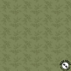 Marcus Fabrics Cottage Florals Sprig Green