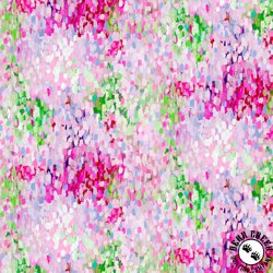 P&B Textiles Moon Tide Small Dotty Paint Spots Pink/Green