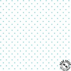 Maywood Studio Beautiful Basics Classic Dot White/Aqua