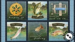 Wilmington Prints Gone Fishing Panel Wilmington Prints Gone Fishing Panel