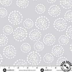 Andover Fabrics Conway Cottage Bunches Lavender Grey