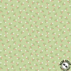 Windham Fabrics Afternoon In the Garden Floral Notes Mint