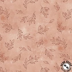 P&B Textiles Floral Chic Tonal Tossed Leaves Peach P&B Textiles Floral Chic Tonal Tossed Leaves Peach