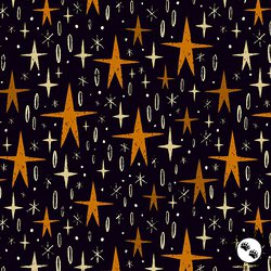 Andover Fabrics Nevermore Tall Stars Black
