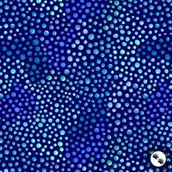 Blank Quilting Rainbow Droplets 108 Inch Wide Backing Fabric Water Droplets Blue