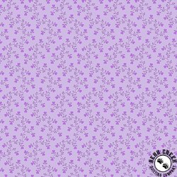 Andover Fabrics Plain and Simple Heart Vine Pansy