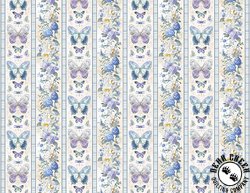 Wilmington Prints Morning Blooms Border Stripe Multi Wilmington Prints Morning Blooms Border Stripe Multi
