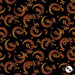 Andover Fabrics Midnight Moon Crescent Moon Midnight