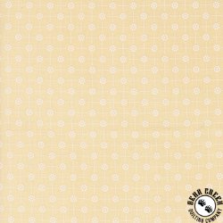 Moda Cottage Charm Pixie Dots Flower Grid Enjoyable Yellow