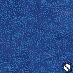 Anthology Fabrics Daisy Dots Batik Beautiful in Blue