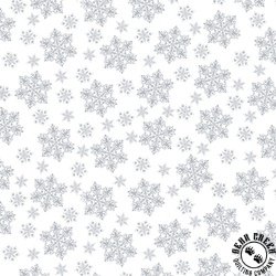 Henry Glass Quilters Flour VI Medium Snowflake White on White Henry Glass Quilters Flour VI Medium Snowflake White on White