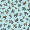 QT Fabrics Endless Blues Sea Turtle Toss Aqua