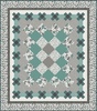 Neutral Ground Posey Chain - Teal & Grey Free Quilt Pattern