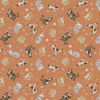 Windham Fabrics Petal and Purr Feline Friends Rust