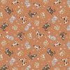 Windham Fabrics Petal and Purr Feline Friends Rust